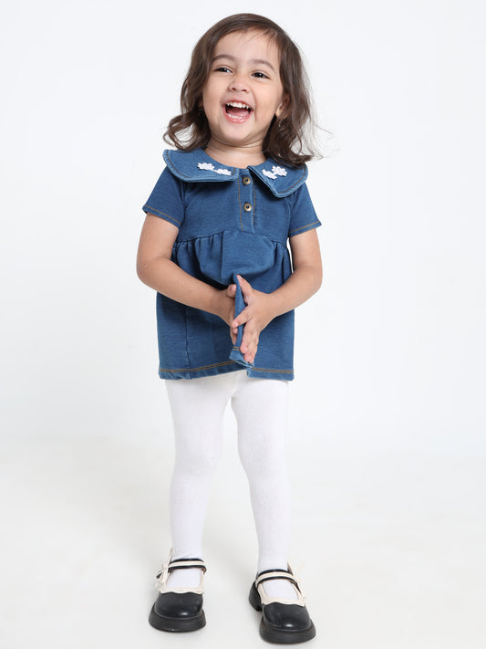 Dora Blue Denim Charm Frock