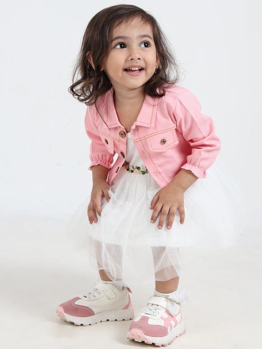 Lora Peach Elegance Frock