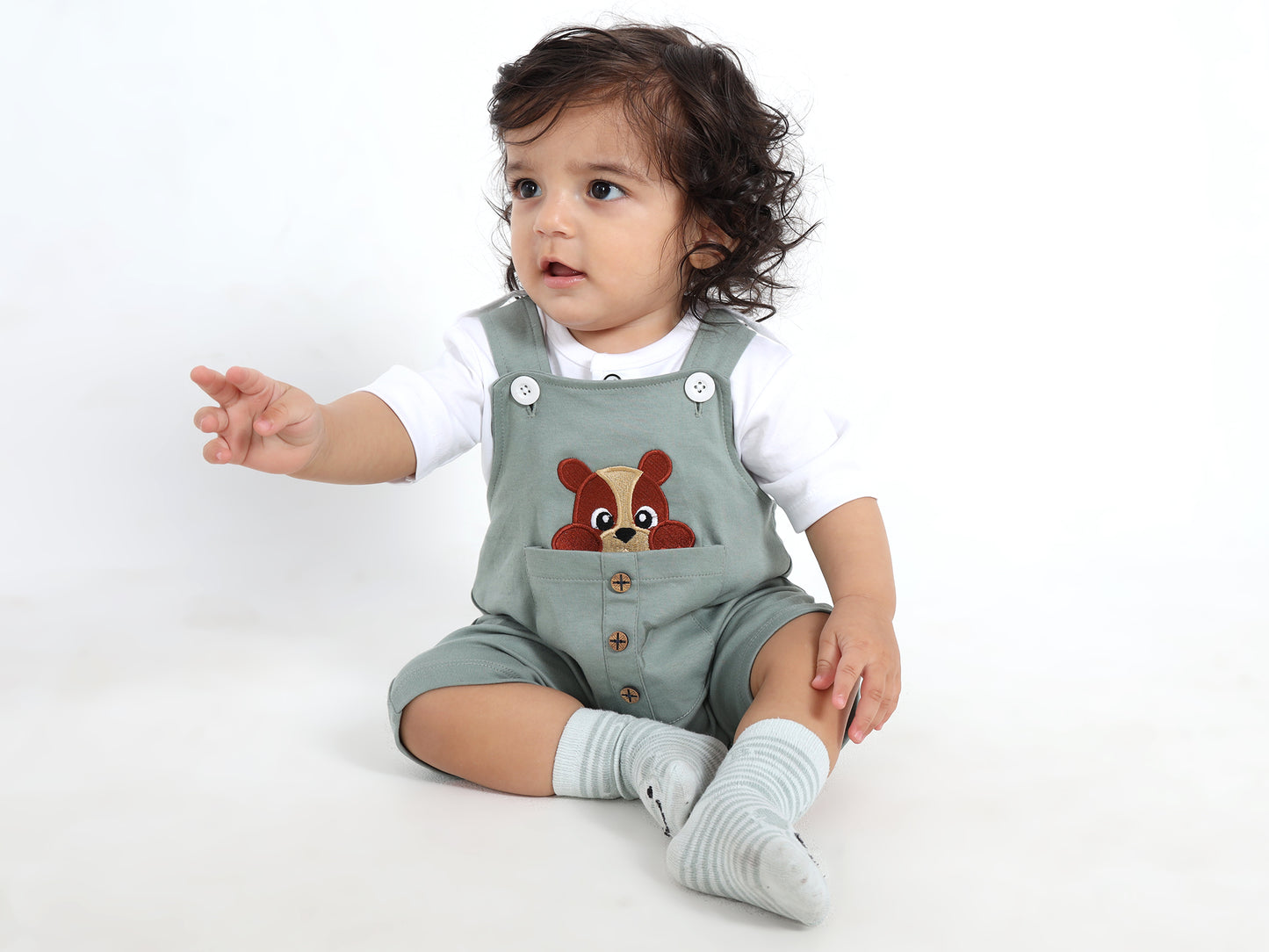 Beneto Green Classic Dungaree