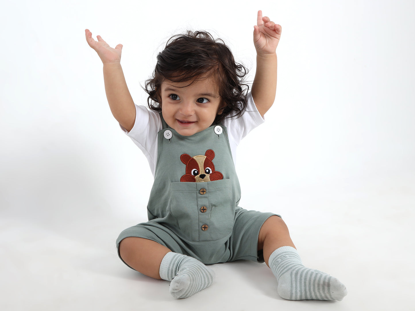 Beneto Green Classic Dungaree