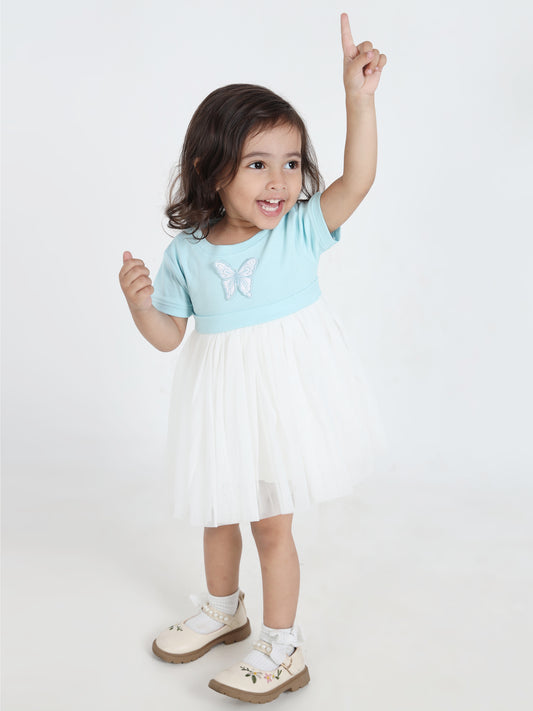 Juniya Sky Blue Delight Frock