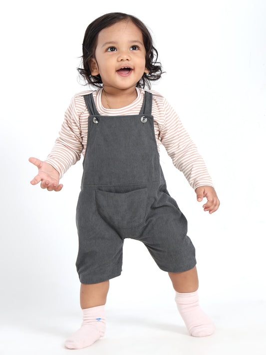 Charles Ash Grey Classic Dungaree