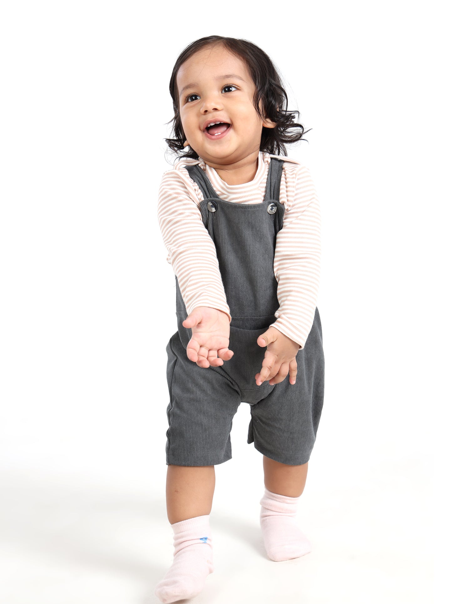 Charles Ash Grey Classic Dungaree