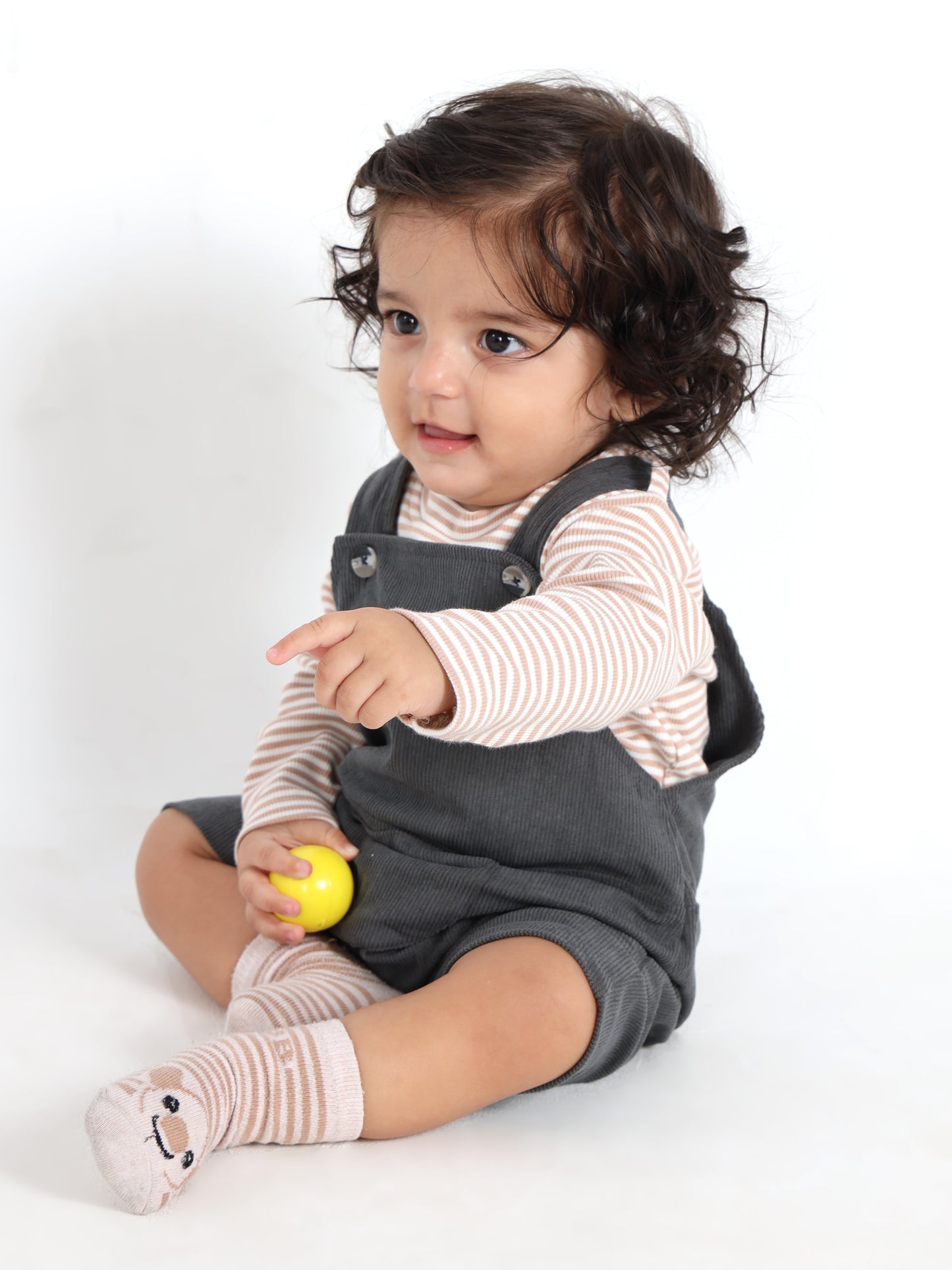 Charles Ash Grey Classic Dungaree