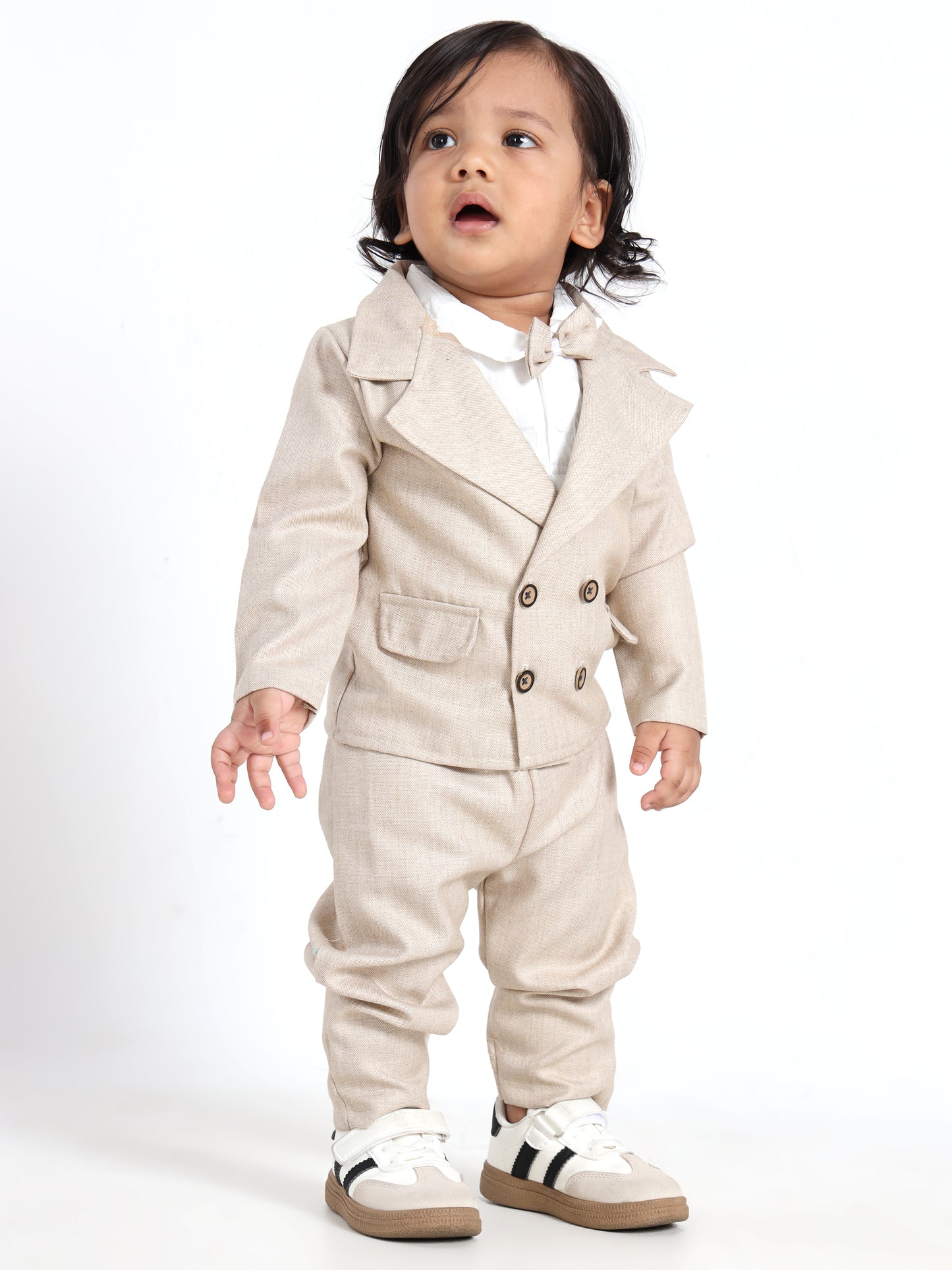 Alexander Beige Elegant Blazer Set