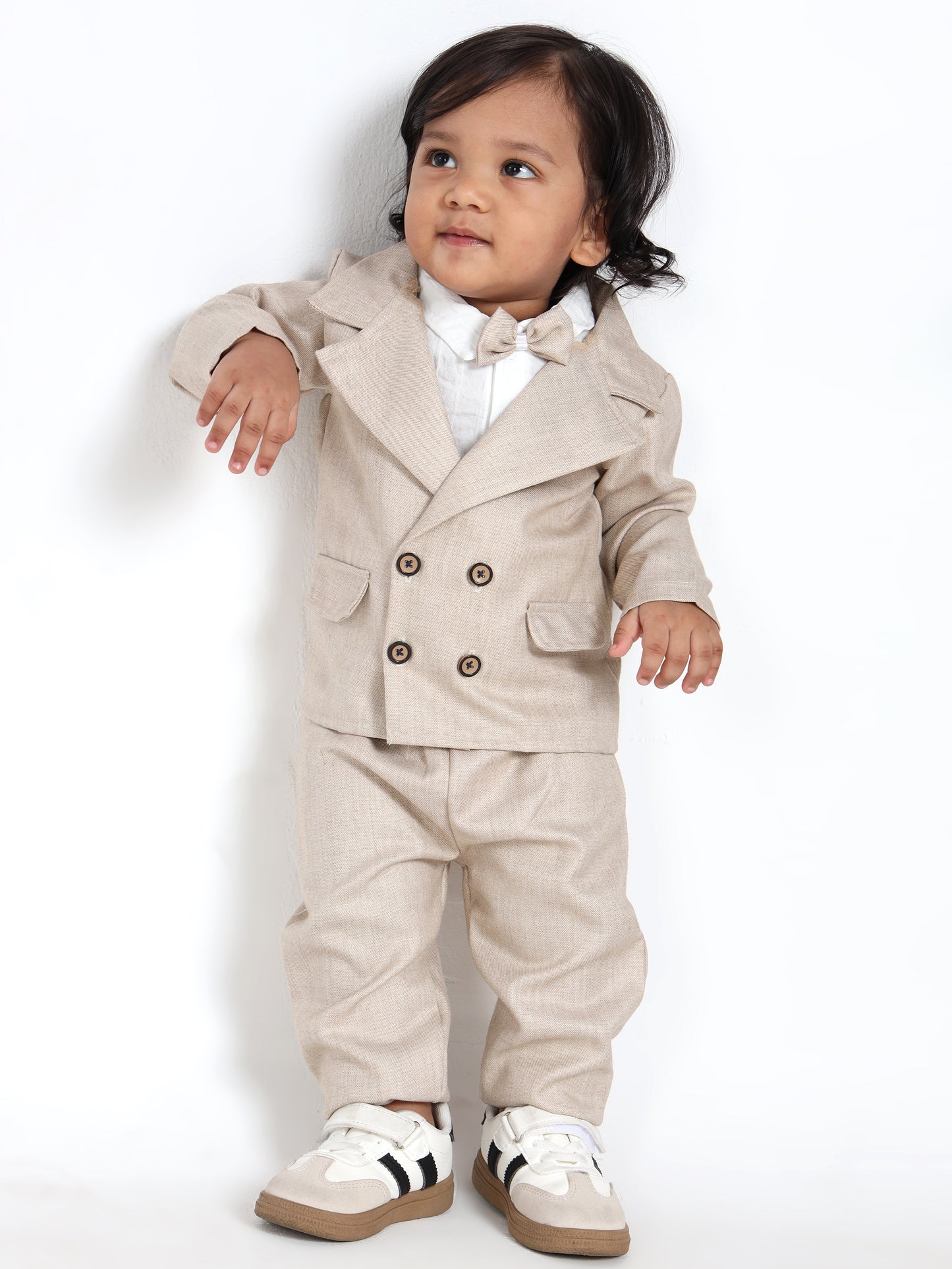 Alexander Beige Elegant Blazer Set