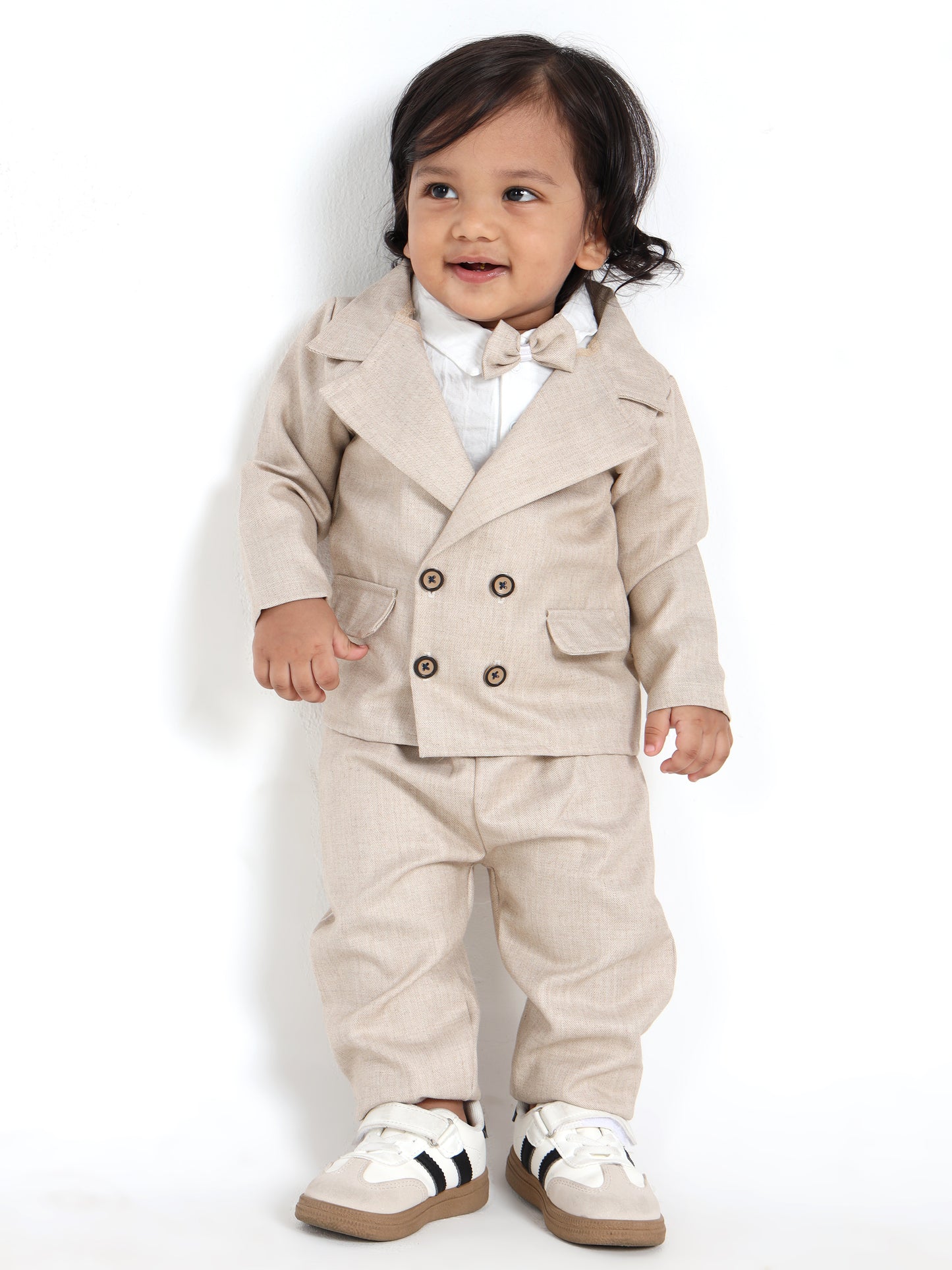 Alexander Beige Elegant Blazer Set