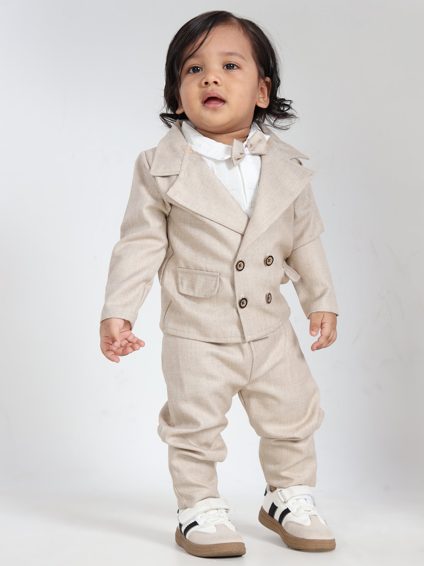 Alexander Beige Elegant Blazer Set
