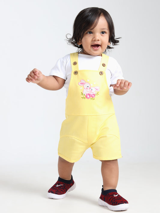 Gloriya Yellow Classic Dungaree