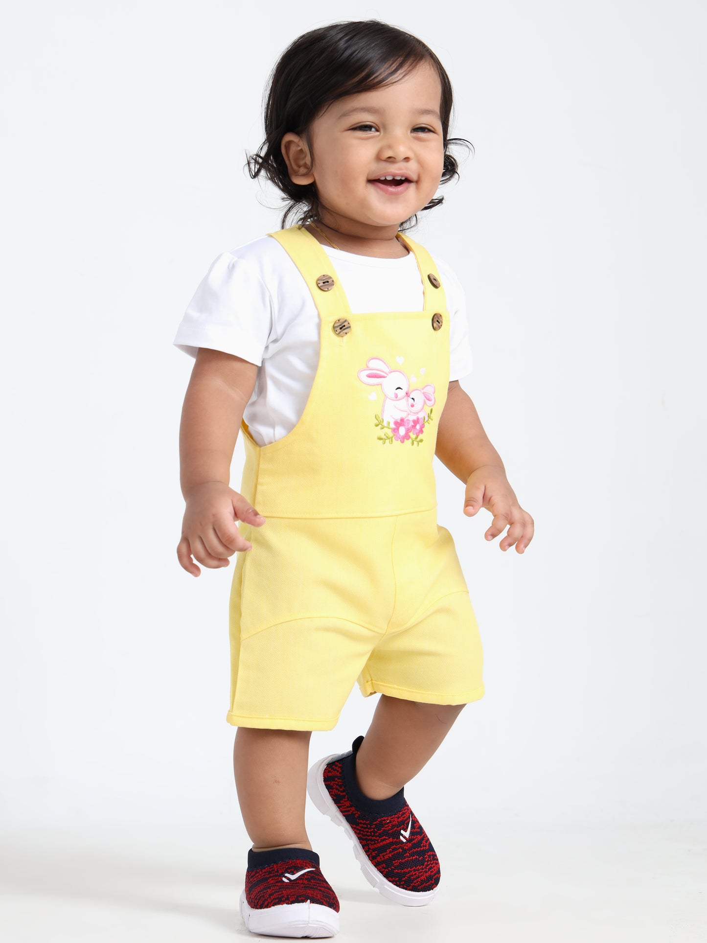 Gloriya Yellow Classic Dungaree