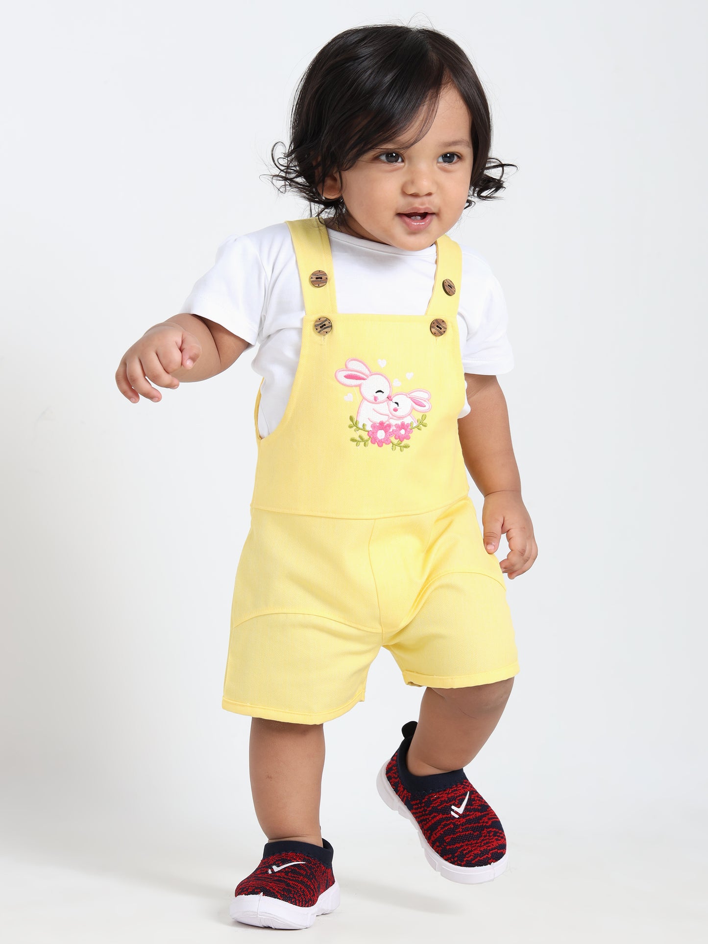 Gloriya Yellow Classic Dungaree