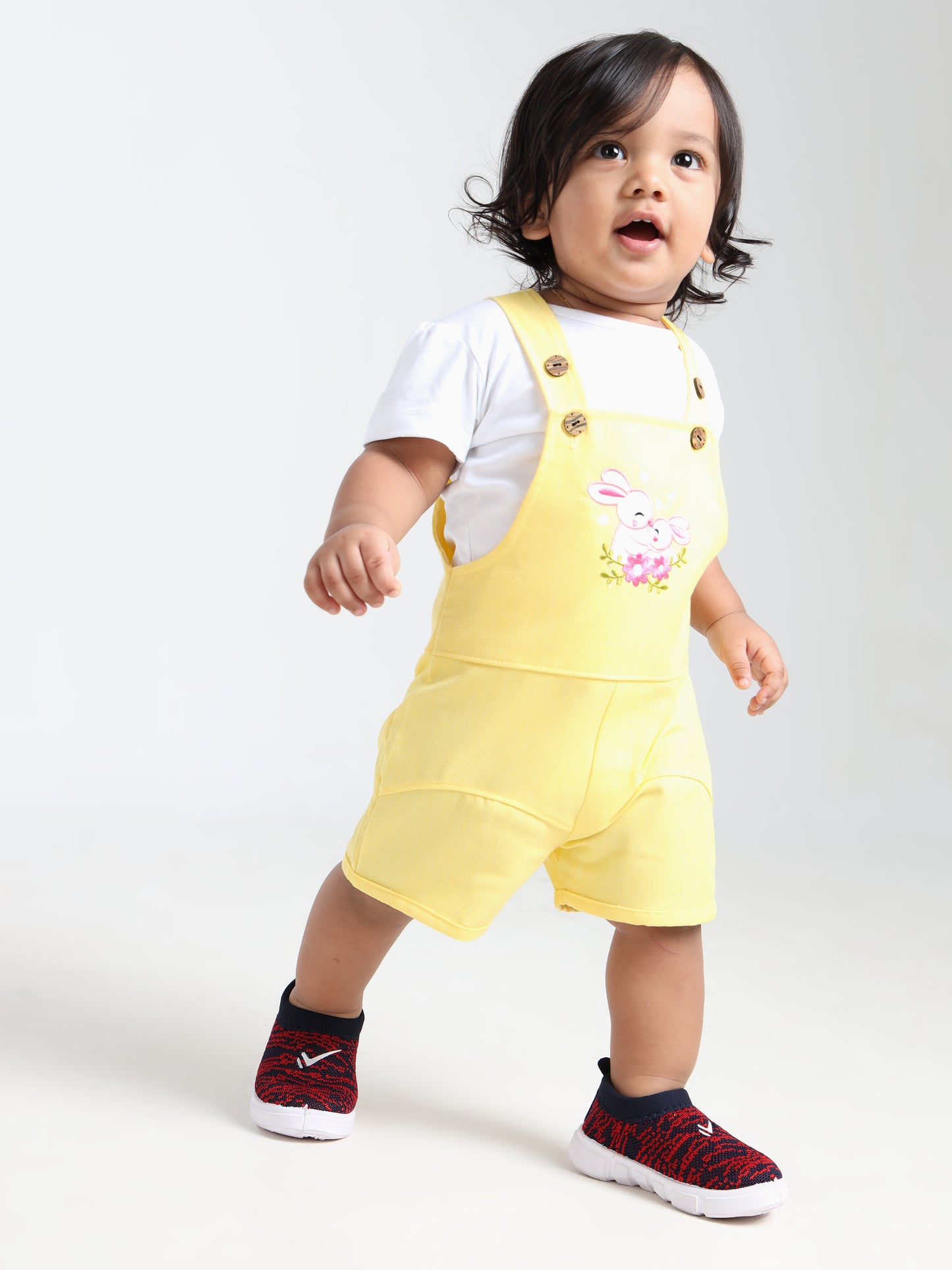 Gloriya Yellow Classic Dungaree