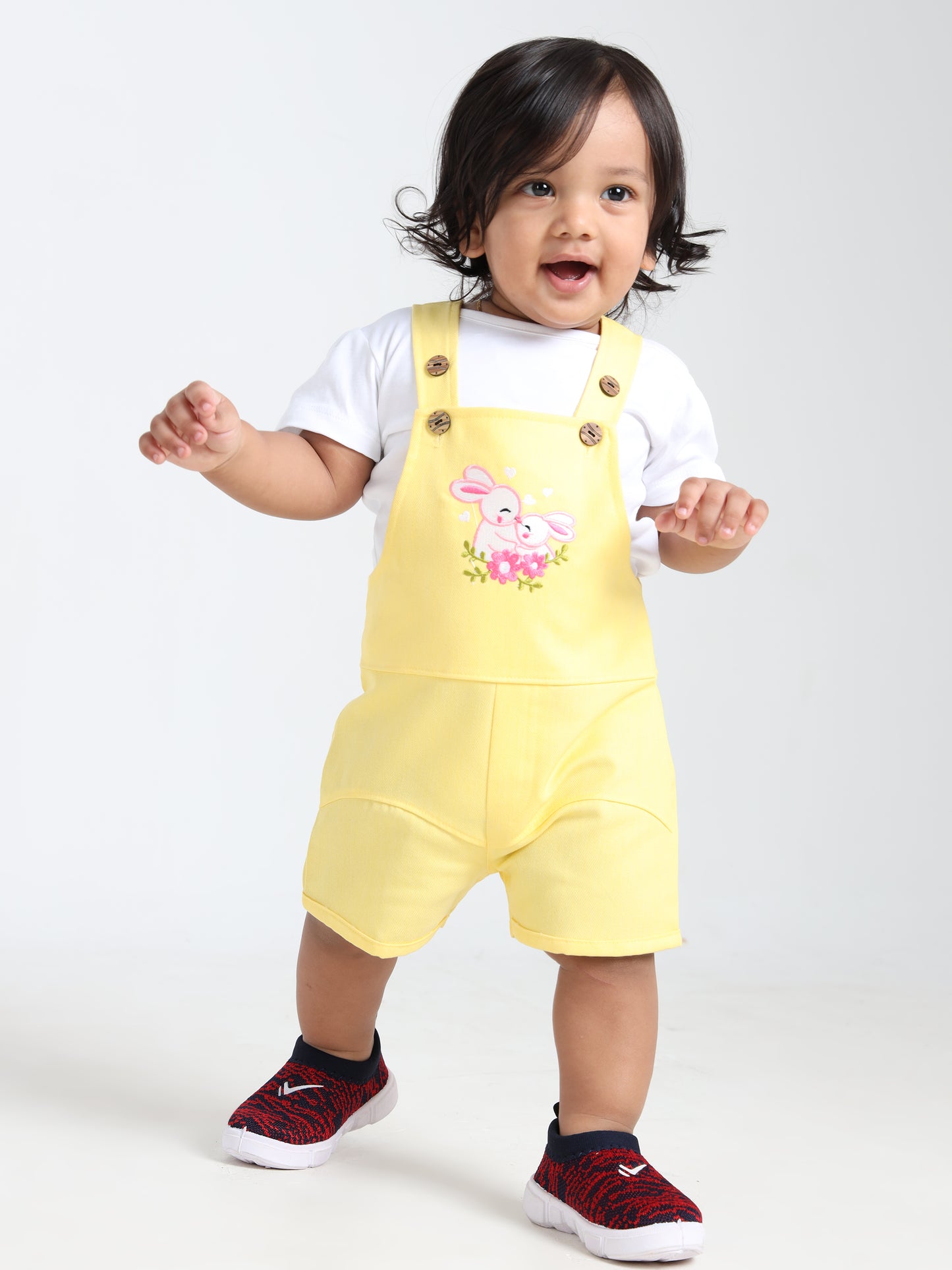 Gloriya Yellow Classic Dungaree