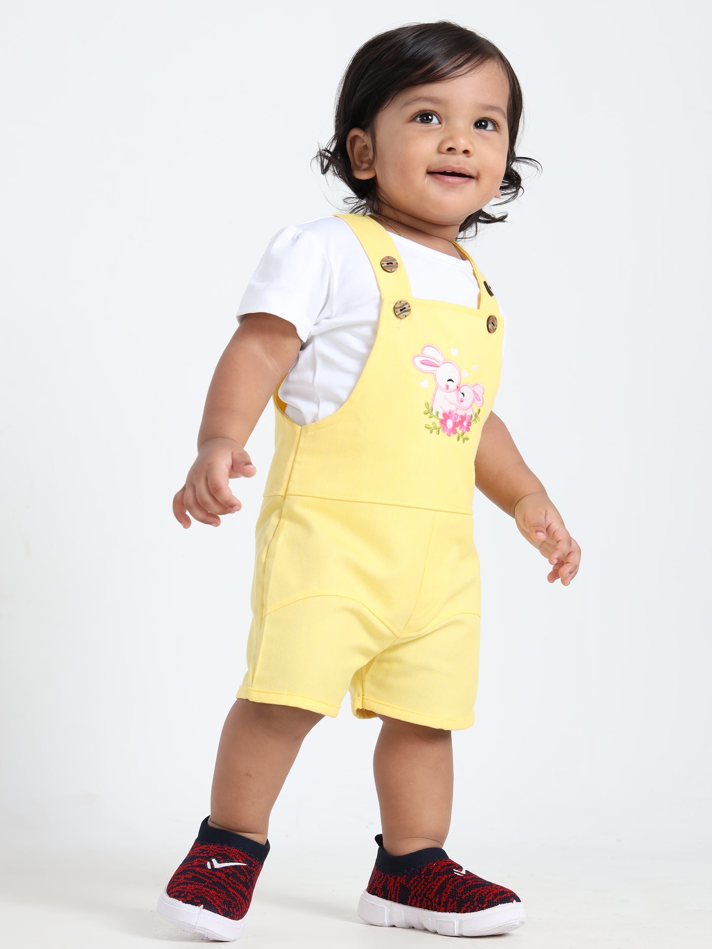 Gloriya Yellow Classic Dungaree