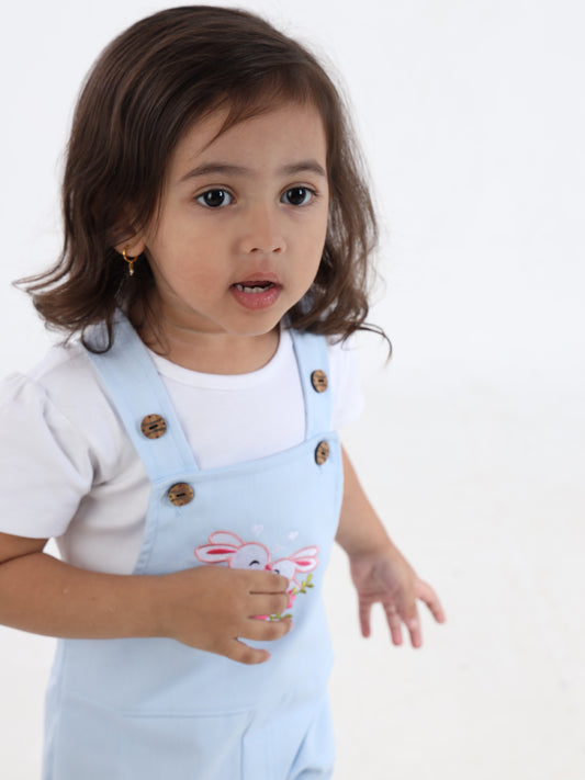 Gloriya Sky Blue Chic Dungaree