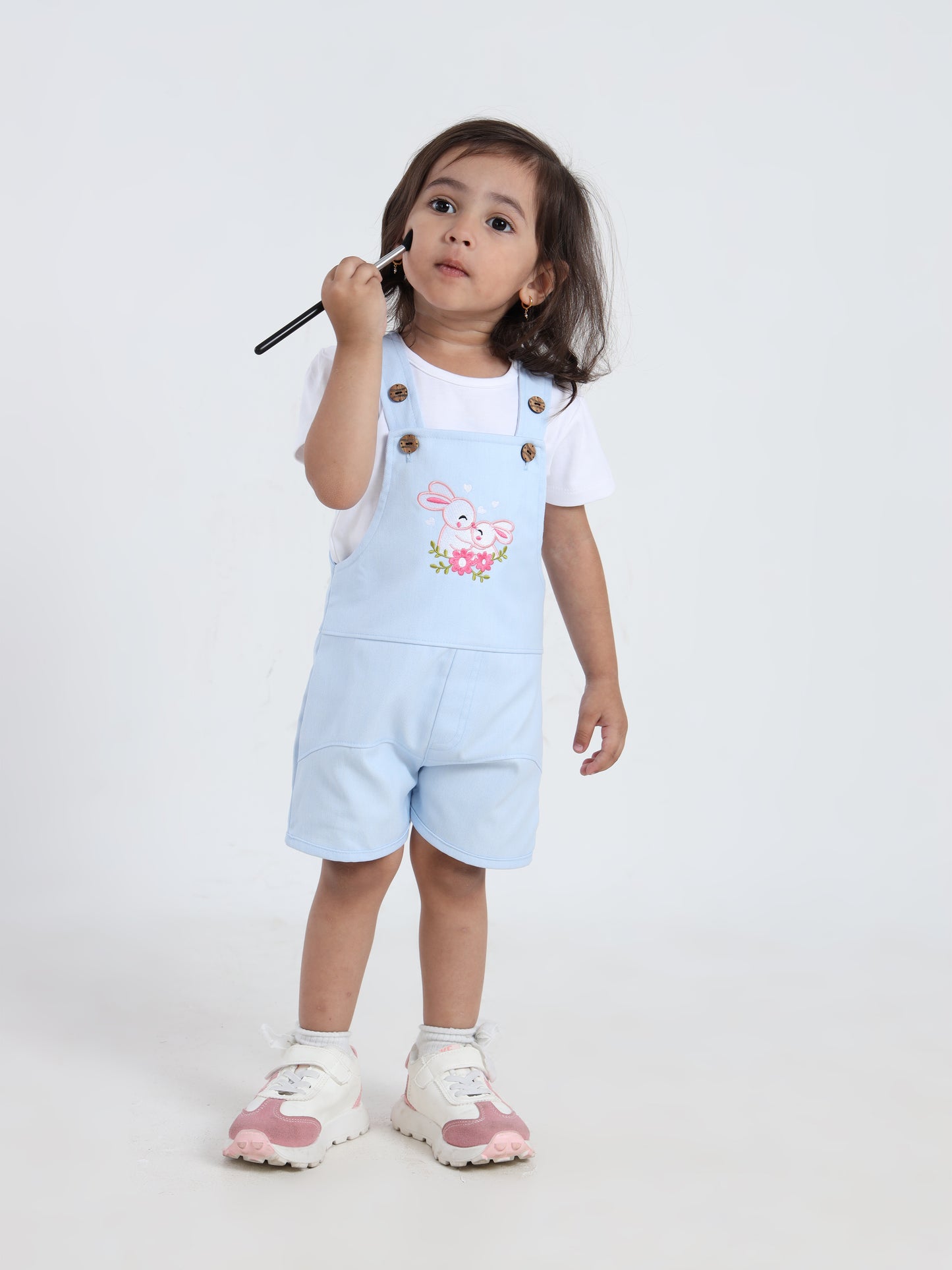 Gloriya Sky Blue Chic Dungaree