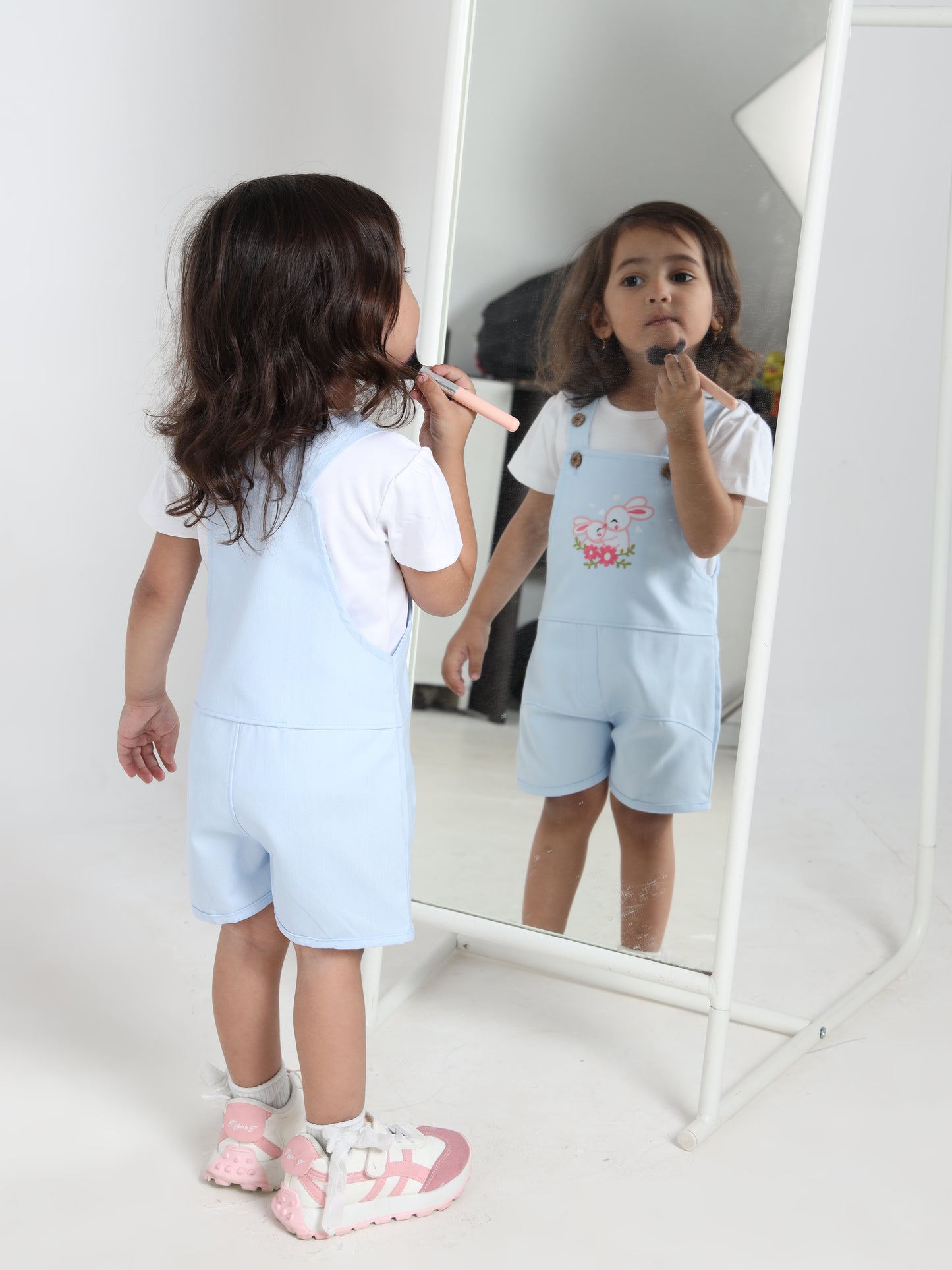 Gloriya Sky Blue Chic Dungaree